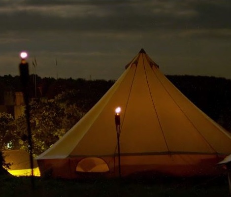 Glamping at Night